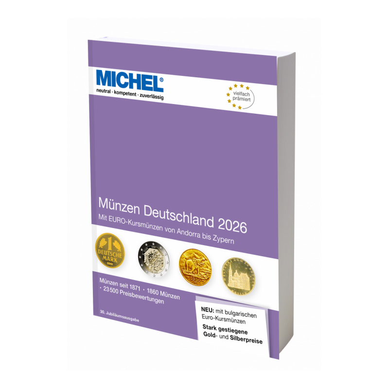 Catalogue de cotation Michel monnaies Allemandes 2026.