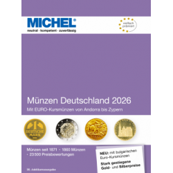 Catalogue de cotation Michel monnaies Allemandes 2026.