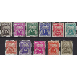 Timbres taxe de France N°67-77 série neuf**.