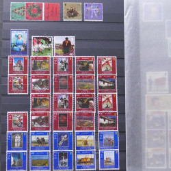 Lot de timbres d'Île de Man oblitérés en un album.