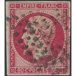 Empire non dentelé timbre de France N°17Bd oblitéré.