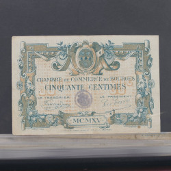 Lot de 15 billets de banque anciens de France en un album.