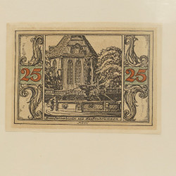 Lot de 50 billets de banque locales allemandes en un album.