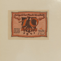 Lot de 50 billets de banque locales allemandes en un album.