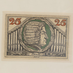 Lot de 50 billets de banque locales allemandes en un album.