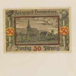 Lot de 50 billets de banque locales allemandes en un album.