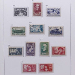Collection timbres de France 1932-1955 neufs** en album DAVO.
