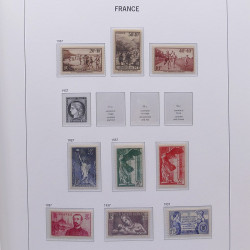 Collection timbres de France 1932-1955 neufs** en album DAVO.