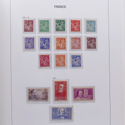 Collection timbres de France 1932-1955 neufs** en album DAVO.