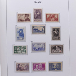 Collection timbres de France 1932-1955 neufs** en album DAVO.