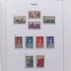 Collection timbres de France 1932-1955 neufs** en album DAVO.