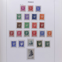 Collection timbres de France 1932-1955 neufs** en album DAVO.