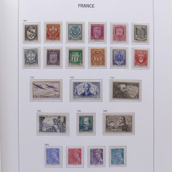 Collection timbres de France 1932-1955 neufs** en album DAVO.