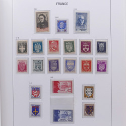 Collection timbres de France 1932-1955 neufs** en album DAVO.