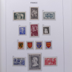 Collection timbres de France 1932-1955 neufs** en album DAVO.