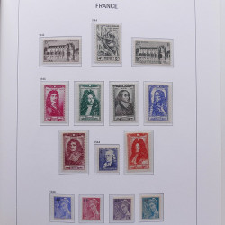 Collection timbres de France 1932-1955 neufs** en album DAVO.