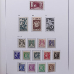 Collection timbres de France 1932-1955 neufs** en album DAVO.