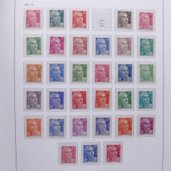 Collection timbres de France 1932-1955 neufs** en album DAVO.