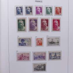 Collection timbres de France 1932-1955 neufs** en album DAVO.