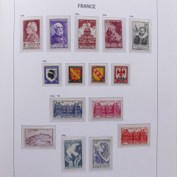 Collection timbres de France 1932-1955 neufs** en album DAVO.