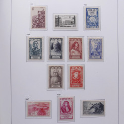 Collection timbres de France 1932-1955 neufs** en album DAVO.