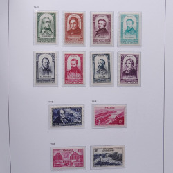 Collection timbres de France 1932-1955 neufs** en album DAVO.