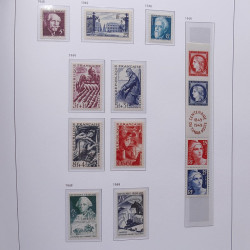 Collection timbres de France 1932-1955 neufs** en album DAVO.