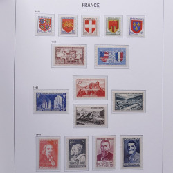 Collection timbres de France 1932-1955 neufs** en album DAVO.