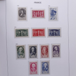 Collection timbres de France 1932-1955 neufs** en album DAVO.