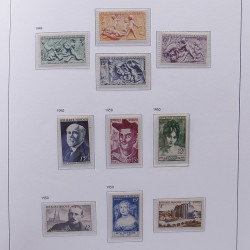 Collection timbres de France 1932-1955 neufs** en album DAVO.