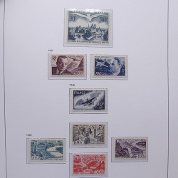 Collection timbres de France 1932-1955 neufs** en album DAVO.