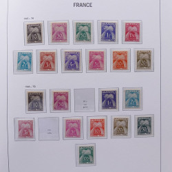 Collection timbres de France 1932-1955 neufs** en album DAVO.