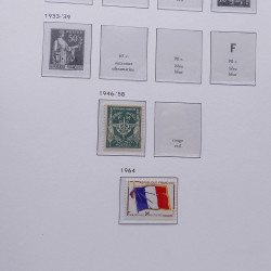 Collection timbres de France 1932-1955 neufs** en album DAVO.