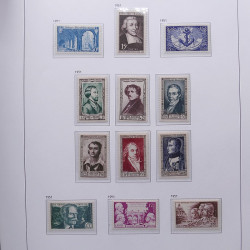 Collection timbres de France 1932-1955 neufs** en album DAVO.