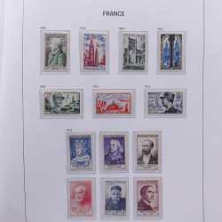 Collection timbres de France 1932-1955 neufs** en album DAVO.