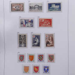 Collection timbres de France 1932-1955 neufs** en album DAVO.