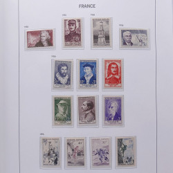 Collection timbres de France 1955-1978 neufs** en album DAVO.