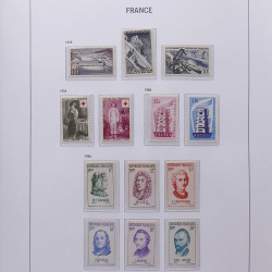 Collection timbres de France 1955-1978 neufs** en album DAVO.