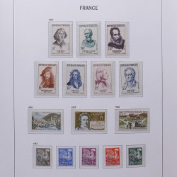 Collection timbres de France 1955-1978 neufs** en album DAVO.