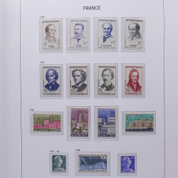 Collection timbres de France 1955-1978 neufs** en album DAVO.