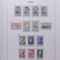 Collection timbres de France 1955-1978 neufs** en album DAVO.