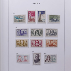Collection timbres de France 1955-1978 neufs** en album DAVO.