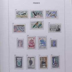 Collection timbres de France 1955-1978 neufs** en album DAVO.