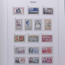 Collection timbres de France 1955-1978 neufs** en album DAVO.