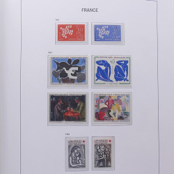 Collection timbres de France 1955-1978 neufs** en album DAVO.