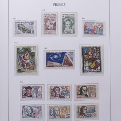 Collection timbres de France 1955-1978 neufs** en album DAVO.