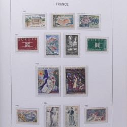 Collection timbres de France 1955-1978 neufs** en album DAVO.