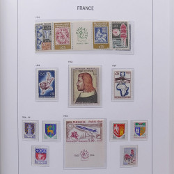 Collection timbres de France 1955-1978 neufs** en album DAVO.