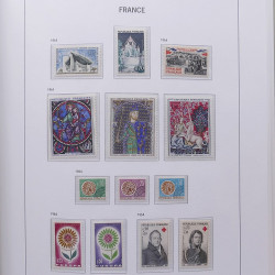 Collection timbres de France 1955-1978 neufs** en album DAVO.