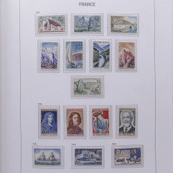 Collection timbres de France 1955-1978 neufs** en album DAVO.